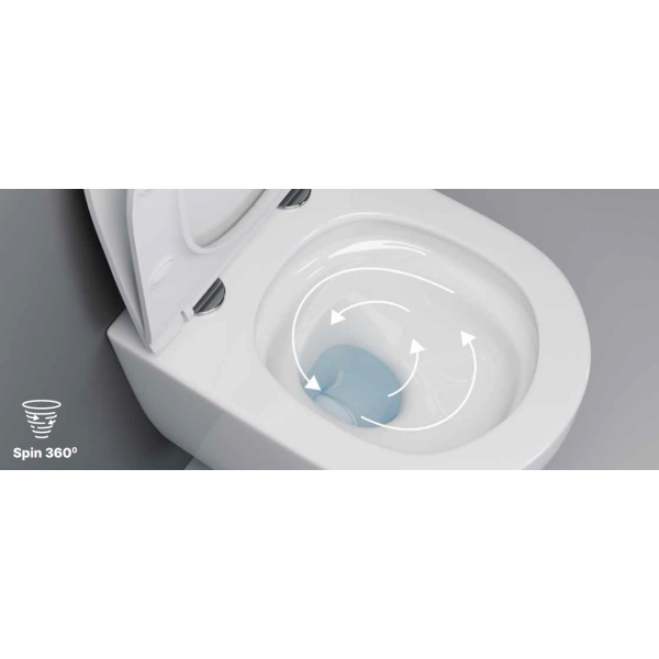 ༘*Miho ༘* *̣̣̥◌ EXCELLENT DOTO D miska wisząca wc 54x36cm +deska w/opad SPIN